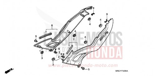 COUVERCLE LATERAL CBR600FW de 1998